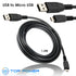 T-Power Micro-USB to USB Cable for Lenovo IdeaPad A1 A1000 A1107, A2 A2107 A2109 A2109A, A3000, ThinkPad Tablet 2, 1838, 1839 Tablet PC Lenovo Miix ThinkPad 8 HELIX TABLET 2 Yoga Tablet 10 HD